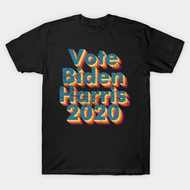 Retro Vintage Vote Biden Harris 2020 T-Shirt by kikiao